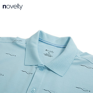 Áo thun nam Polo NOVELTY dệt họa tiết 210134N