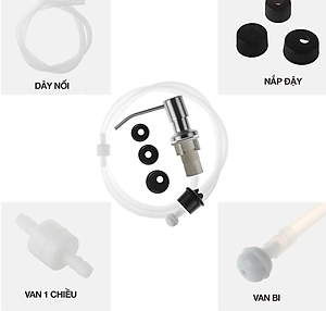 Bộ vòi xịt nước rửa chén KG14 chất liệu inox304 và nhựa dẻo PVC gắn vào bồn rửa tiện lợi có dây nối dài tới 120cm- Hàng chính hãng