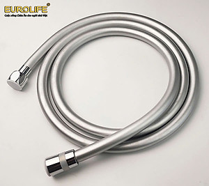 Dây sen chịu áp lực cao, nhựa PVC, ti đồng chống xoắn, dài 150cm, 200cm Eurolife