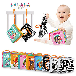 Sách vải Lalala baby kích thích thị giác cho bé sơ sinh 0 đến 12 tháng