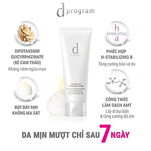 Combo 2 Sữa Rửa Mặt D Program Tạo Bọt Dưỡng Da 120g