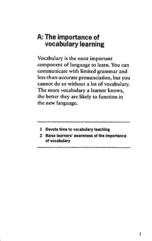 Penny Ur's 77 Tips For Teaching Vocabulary