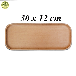 Khay Gỗ Chữ Nhật Dài 30 Cm, Rộng 12 Cm Trơn Không Tay Cầm TL70 - Đồ Gỗ Nhà Bếp Thương Hiệu Trường Sơn