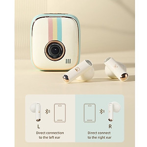 Tai nghe bluetooth Rock Retro nghe nhạc liên tục 12h - Hàng chính hãng bảo hành 1 năm