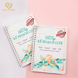 Sổ Tay Kế Hoạch Cưới Cho Cặp Đôi - Sổ tay cưới - Sổ ký tên đám cưới - Sổ tay đám cưới [Kim Ngọc Thuỷ]