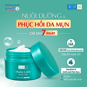 Kem dưỡng ẩm cho da mụn, nhạy cảm Hada Labo dạng gel Acne Care Calming Gel Cream 50g