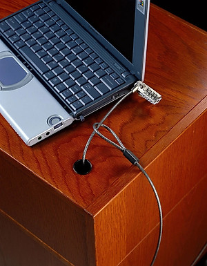 Khóa Laptop TARGUS DEFCON Resettable T-Lock Combo Cable Lock Polybag - PA410BX - Hàng Chính Hãng