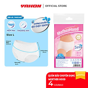 [Tặng 2 Khăn Ướt Cồn/Bao] Set 4 Bao Quần Lót Bầu MOTHERHOOD | Đã Giặt Sạch, An Toàn, Tiện Lợi