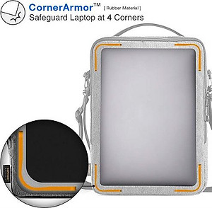 TÚI ĐEO CHÉO TOMTOC (USA) URBAN SHOULDER BAGS FOR ULTRABOOK 13″ GRAY