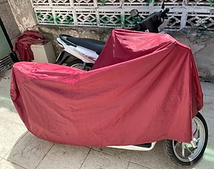 Bạt Trùm Xe Máy Vải Dù Cao Cấp - Giao màu ngẫu nhiên