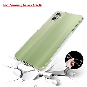 Ốp lưng cho SamSung Galaxy A06 trong suốt chống sốc bảo vệ camera sau - Hàng chính hãng