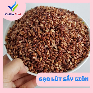 Gạo Lứt Sấy Giòn Không Tẩm Gia Vị Viettin Mart 500g
