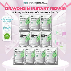 Combo 10 Mặt Nạ Phục Hồi Cấp Tốc DR WonJin Instant Cica Sensitive Solution Mask 30ml x10