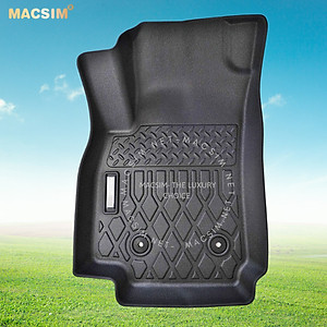 Thảm lót sàn xe ô tô VinFast Fadil Nhãn hiệu Macsim chất liệu nhựa TPE cao cấp màu đen