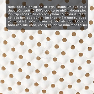 Nệm Cao Su Thiên Nhiên Vạn Thành Unique Plus