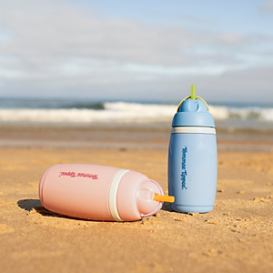 Bình uống nước giữ nhiệt có ống hút chống tràn, chống sặc Tommee Tippee ACTIVE STRAW, 266ml, cho bé từ 12 tháng – Xanh