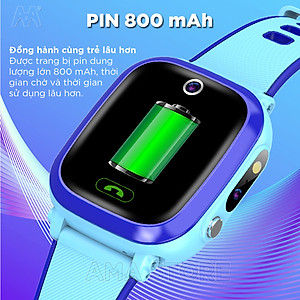Đồng hồ Thông minh Đinh vị WIfi Camera Kép Pin Trâu dành cho Trẻ em Tiểu học AMA Watch Y96S - Hàng nhập khẩu