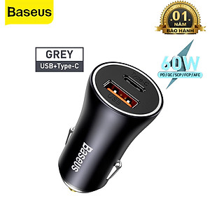 Tẩu Sạc Ô Tô Baseus Golden Contactor Max Dual Fast Charger Car Charger 60W - Hàng Chính Hãng