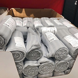 Chăn Ngủ Văn Phòng Chăn Du Lịch Giữ Ấm Màu Trơn Cho Nam Nữ Cao Cấp - Kích  Thước(160cm * 120cm) - Giao Màu Ngẫu Nhiên