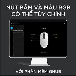 Chuột game có dây Logitech G102 Lightsync - Tùy chỉnh RGB, 6 nút lập trình, nhẹ, 8000 DPI, PC/Mac - Hàng Chính Hãng