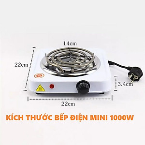 Bếp hơ lá trầu cho mẹ và bé sau sinh, bếp điện mini 1000W