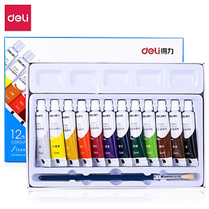 Màu Nước Dạng Tuýp 5Ml Deli - 12 Màu/18 Màu/24 Màu - 73859 / 73860 / 73861