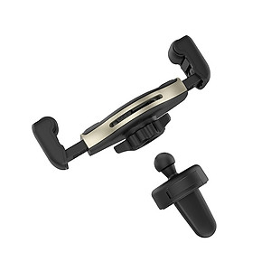 Giá Đỡ điện thoại Kiêm Sạc Không Dây trên ô tô, xe hơi Hoco S1, Trượt con lăn silicone không làm tổn thương điện thoạiNút để điều chỉnh chiều rộng kẹp.Đầu vào: 5V / 2A, 9V / 2A., Đầu ra: 5W / 7.5W / 10W, Hàng nhập khẩu 