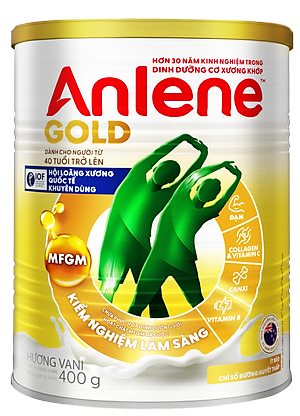 Sữa Bột Anlene Gold Hương Vanilla (Hộp Thiếc 400g)