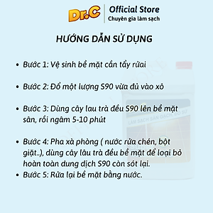 Làm sạch sàn gạch, thiết bị men sứ Dr.C CHÍNH HÃNG (chai lớn 5L tiết kiệm)