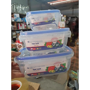 Bộ 3 hộp đựng thực phẩm 2508 nhựa Song Long
