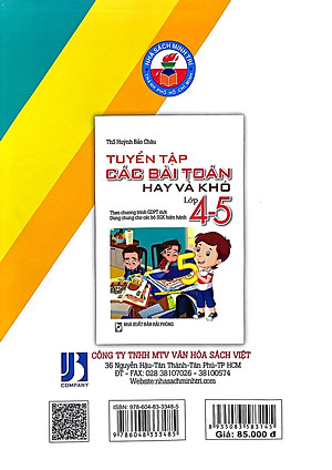 Tuyển Tập Các Bài Toán Hay Và Khó Lớp 4-5 (Theo Chương Trình Giáo Dục Phổ Thông Mới)