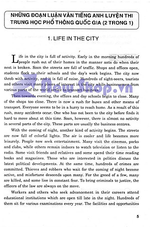 Những Bài Luận Tiếng Anh Dành Cho Học Sinh Lớp 10, 11, 12 - HA