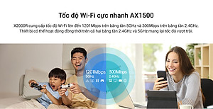 Router Wi-Fi 6 băng tần kép Gigabit AX1500 - X2000R _HÀNG CHÍNH HÃNG