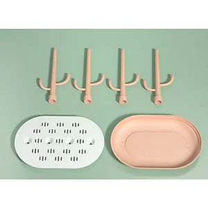 Khay úp bình sữa, núm ti hình cây xương rồng