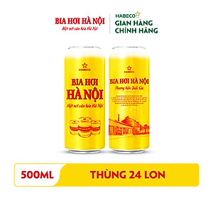 Bia Hơi Hà Nội - Thùng 24 lon 500ml - Phiên bản Tết 2026