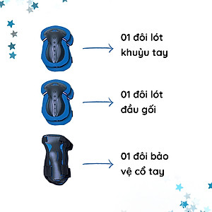 Bộ Bảo Hộ Globber Junior Xs - Xanh Da Trời