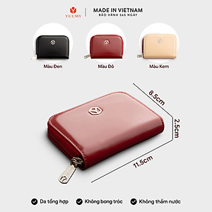 Ví Yuumy ( Thời trang nữ dáng cầm tay nhỏ gọn - Ví da Smooth YV120 )