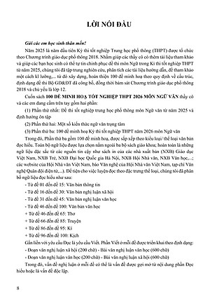 Sách - 100 Đề Minh Họa Tốt Nghiệp THPT 2026 - Môn Ngữ Văn