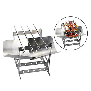 Portable Lightweight Folding Camping Stove Grill Stoves for Campfire Grill BBQ Traveling Picnic Cooking Burner