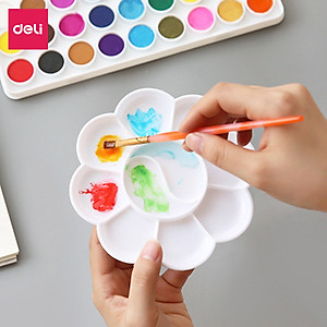 Khay pha màu 10/14 ngăn Deli - 1 chiếc - 9402 / 9403