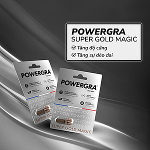 Viên uống phục hồi và tăng cường sức khỏe sinh lý nam giới Powergra (Super Gold Magic) - Vỉ dùng thử 1 viên