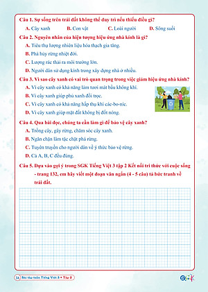 Bài Tập Tuần Tiếng Việt Lớp 3 - Kết Nối Tri Thức - Học kì 2