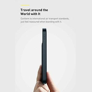 [Mẫu mới 2021]Pin dự phòng sạc không dây tích hợp nam châm Baseus Magnetic Wireless Quick Charging Power Bank (10000mAh) - Hàng chính hãng