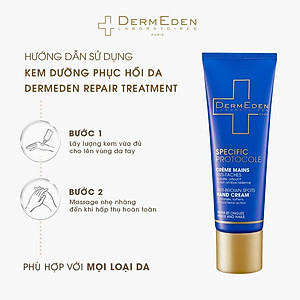 Kem dưỡng da tay làm mềm da và mờ đốm nâu DERMEDEN ANTI-BROWN SPOTS HAND CREAM Niacinamide 5%+ HA 1% 50ml