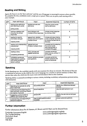 A1 Movers 3 Answer Booklet: Authentic Examination Papers