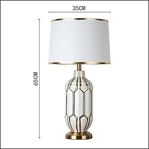 Đèn ngủ để bàn TIGEN kiểu dáng hiện đại, cao cấp trang trí nội thất sang trọng - kèm bóng LED chuyên dụng.