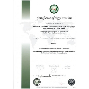 Cà phê xanh phin giấy LIONKING 15g * 10 gói