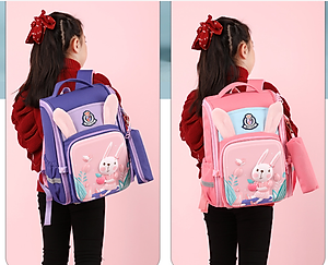 Balo học sinh cấp 1và 2 siêu nhẹ chống gù chống nước cao cấp phong cách mới