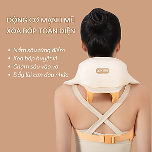 Máy Massage Cổ Vai Gáy Lưng Cao Cấp GAX-8D Nâng Cấp 8 Đầu Xoa Bóp
