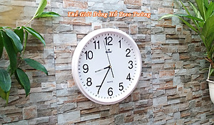 Đồng hồ Treo Tường Cao cấp KIM TRÔI EASTAR Tròn 31cm - Số Nổi 3D - Tặng Pin Maxell - BH 1 Năm